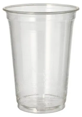 Produktbild von 2080x PLA-Becher, Kaltgetränkebecher, "pure" 0,4 l glasklar Plastikbecher