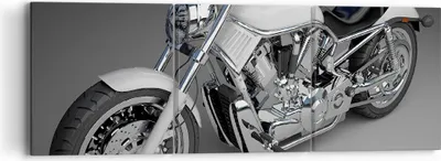 Produktbild von Bild auf Leinwand - Leinwandbild - Motorrad Geschwindigkeit Motor - 90x30cm - Wand Bild - Wanddeko - Leinwanddruck - Bilder - Kunstdruck - Wanddekoration - Leinwand bilder - Wandkunst - CA90x30-0516