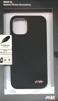Produktbild von BMW Silikon-Case Schutz-Cover-Hülle Logo black iPhone 12 Mini 5,4 Zoll