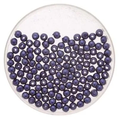 Produktbild von Glorex Wachs Perlen 6 mm 60 Stück, marine