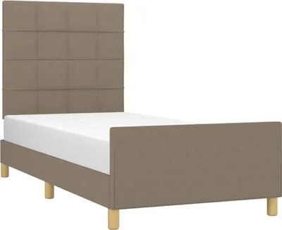 Productafbeelding van vidaXL Bedframe zonder matras, taupe, 80x200 cm, stof