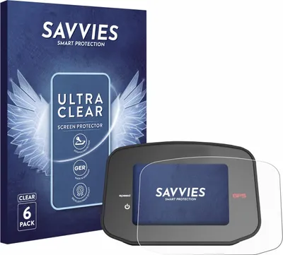 Produktbild von 6x Für PowaKaddy CT8 GPS Schutzfolie Savvies Displayschutz Display Schutz Folie Klar Transparent