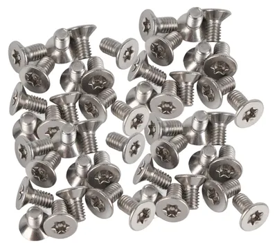 Produktbild von 50 Stück M4 Edelstahl SS304 Flachkopf-Sternantriebs-Maschinenschrauben