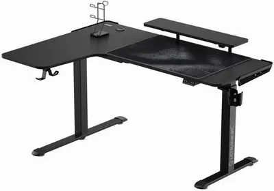 Zdjęcie produktu dla ULTRADESK Stół gamingowy WINGER 111×155×60 cm Ultradesk WINGER czarny