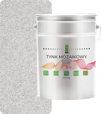 Obrázek produktu pro Bílá pryskyřičná mozaiková omítka třídy 1 Mosaik 12,5 kg Mrazuvzdorná