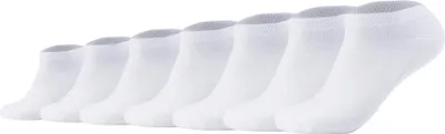 Produktbild von Camano Uni Socken, 7er Pack - Sneakersocken, Baumwollmischung, einfarbig Weiß 2 43-46