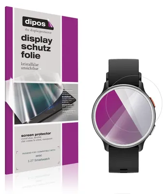 Produktbild von 6x Schutzfolie für aeac 1.27 Smartwatch klar Displayschutzfolie Folie Display Schutz dipos