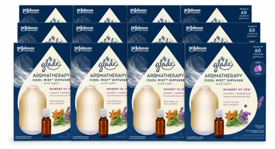 Produktbild von 12 x Glade Aromatherapy Mist Diffuser Starterset - Moment of Zen - 17,4 ml - Vorteilspackung - 12 Stücke