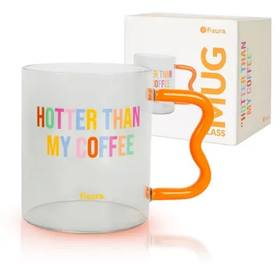 Image de Tasses en verre borosilicaté transparentes avec anse
