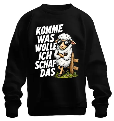 Obrázok produktu pre Komme, čo chceš, ovce! Tričko s nápisom "Cool statement", sarkastické, čierna farba, veľkosť L