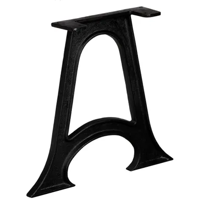 Image de vidaXL Pieds de table basse 2 pcs. avec pied bombé A-Cadres en fonte
