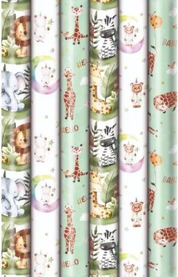 Produktbild von Sortiment Geschenkpapier Baby Geburt - 20 RöllchenRolle: €