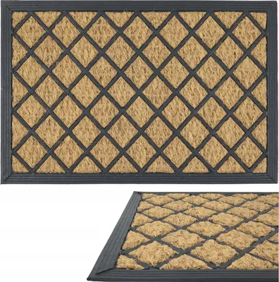 Produktbild von Kokosnuss-Fußmatte 40 x 60 cm, saugfähige, rutschfeste Schuhmatte