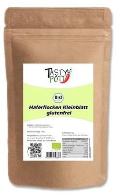 Produktbild von Tasty Pott Haferflocken fein - im Beutel - 1 Beutel
