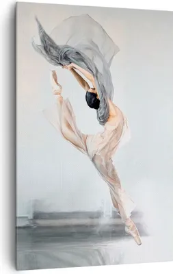 Produktbild von Bild auf Leinwand - Leinwandbild - Einteilig - Tanz Frau Ballerina - 80x120cm - Wand Bild - Wanddeko - Wandbilder - Leinwanddruck - Wanddekoration - Leinwand bilder - Wandbild - PA80x120-5030