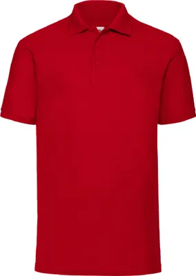 Produktbild von Fruit Of The Loom 65/35 Herren Piqué Polo-Shirt, Kurzarm BC388 (M) (Rot)