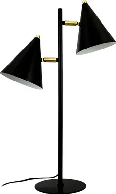 Produktbild von Tischlampe, Tischleuchte, Nachttischlampe, Schreibtischlampe, LED Leselampe, Rouen schwarz