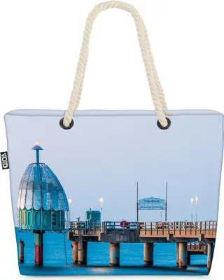 Produktbild von VOID Usedom Strandtasche Shopper 58x38x16cm 23L XXL Einkaufstasche Tasche Reisetasche Beach Bag