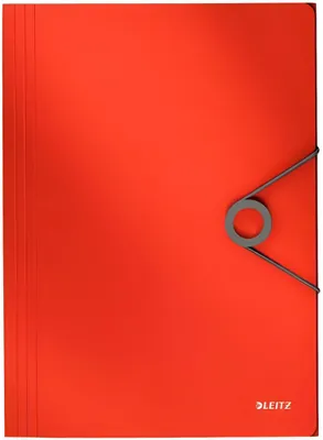 Produktbild von Leitz 45631020, Klappenordner, A4, Polypropylen (PP), Rot, 150 Blätter, 80 g/m²