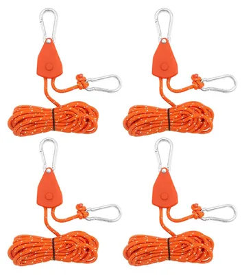 Immagine prodotto di 4 pezzi di corda riflettente per tende, con sistema di tensionamento, ideali per il campeggio
