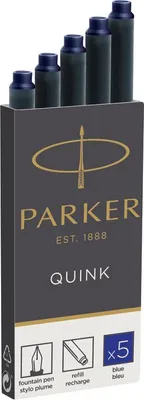 Zdjęcie produktu dla Naboje do pióra wiecznego Parker standard niebieski (5 szt)