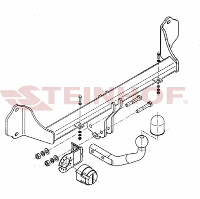 Produktbild von Z546011 Anhängerkupplung passend für BMW 3 Seria 03/2014-2018 starr
