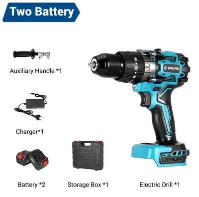 Produktbild von Bürstenloser Akku-Schlagbohrschrauber - 18 V - 13-mm-Bohrfutter - 20+3 Drehmomentstufen - 2 Akkus - Für Heimwerker