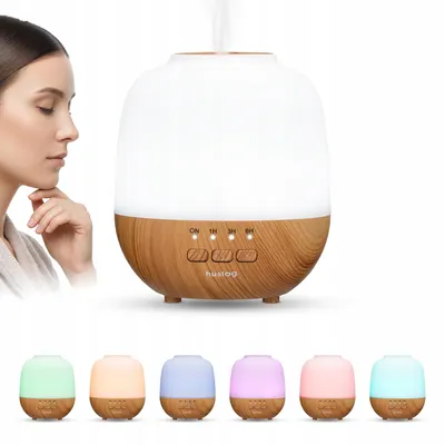 Produktbild von Huslog Aroma-Diffuser 120 ml mit RGB-Beleuchtung, weiß, AD-010268