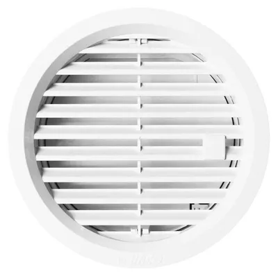 Zdjęcie produktu dla Kratka wentylacyjna HACO VM UB okrągła zamykana Ø125 mm plastikowa biała