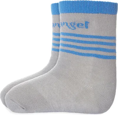 Produktbild von Rutschfeste Outlast®Babysocken - dunkelgrau/blau, 15-19 | 10-13 cm