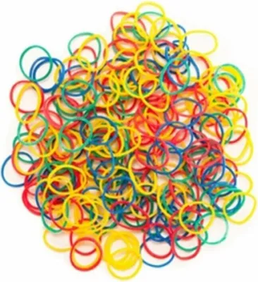 Produktbild von Eurostil Gummibänder für dickes Haar, Farbpackung, 8 Stück