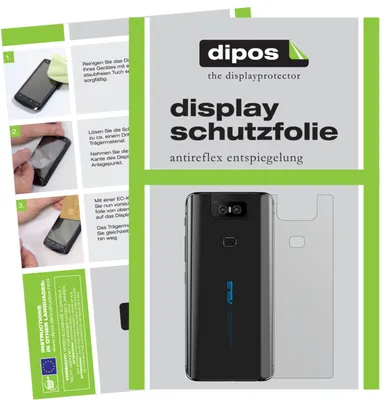 Produktbild von 6x Schutzfolie für Asus Zenfone 6 (ZS630KL) Rückseite matt Displayschutzfolie