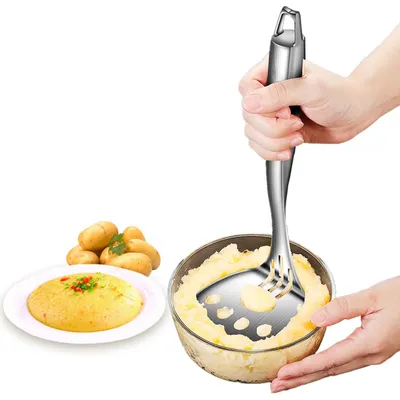 Immagine prodotto di Schiacciapatate professionale con manico in acciaio inossidabile