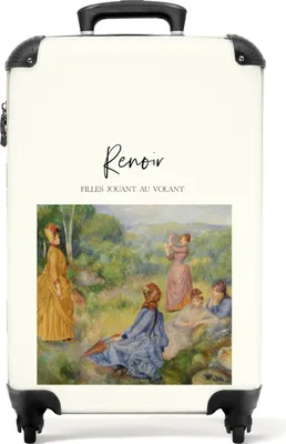 Produktbild von NoBoringSuitcases.com® Kufr Příruční zavazadlo na kolečkách Malý cestovní kufr na kolečkách - Umění - Staří mistři - Renoir - Ženy - Vintage - Příruční velikost < 55x40x23 cm a 55x40x20 cm - Foto kufr - Příruční kufr - Palubní zavazadloPříruční kufr 55x35x20 cm, 36L,