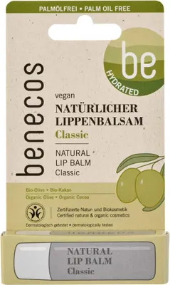 Produktbild von BENECOS Natural CLASSIC Lippenbalsam mit Bio-Olivenl und Bio-Kakaobutter