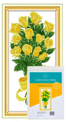 Produktbild von Craftec Stickereiset Kreuzstich mit Motiv, Nadeln, Garn