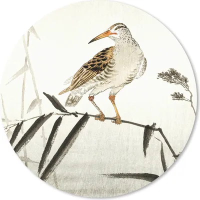 Produktbild von MuchoWow® Mauspad Mousepad Vogel - Japanisch - Vintage 20x20 cm - Mousepads - Maus Mat - Pad - Mausunterlage - Schreibtischmatte