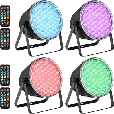 Obrázok produktu pre LED par svetlo - LED osvetlenie pre párty - DJ svetlo - osvetlenie pre pódium - RGB LED lampa - 54 jasných LED diód