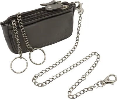 Produktbild von Safekeepers Schlüsseletui mit RFID Schütz - Schlüsselmappe - Schlüsseltasche - schlüsselmäppchen - Schlüsseletui Leder- Herren- Damen leder  – Grau