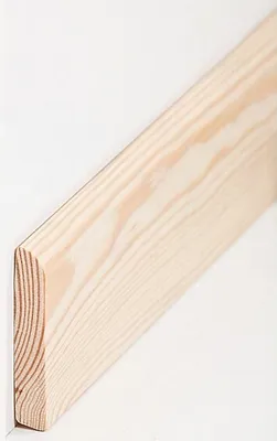 Produktbild von Sockelleiste Massivholz 10 x 60 x 2500 mm Kiefer zum Kleben, Schrauben & Nageln Massivholz Fußleiste by PROVISTON 12.5 Meter | 5 Stück