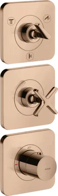 Produktbild von hansgrohe AXOR Citterio E Thermostatmodul 38 x 12 Unterputzmodell für 3 Verbraucher mit 3 Einzelrosetten, 36704300