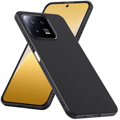 Obrázek produktu pro Pro Xiaomi 13 silikonové ochranné černé pouzdro na mobilní telefon pouzdro kryt kryt pouzdro kryt