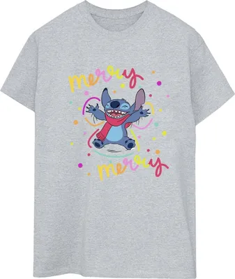 Produktbild von Disney - "Merry Rainbow" T-Shirt für Damen BI30608 (XXL) (Grau)