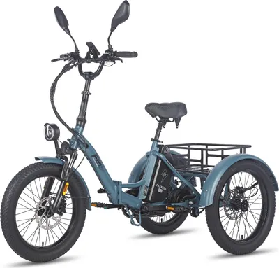Produktbild von FAFREES F20 Mate E-Lastenrad - Akku 48V21AH 20-Zoll-Rädern Hydraulische Bremsen - Graublau