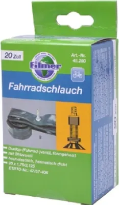 Produktbild von Filmer 45.280 Fahrradschlauch 20x1,75/2,125 Dunlop