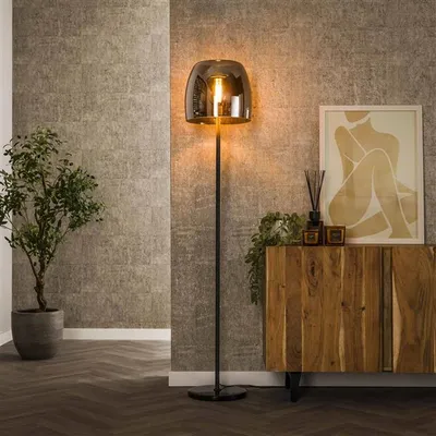 Produktbild von Hoyz-Kollektion – Stehleuchte 1L Drift Glass – Rauchgraues Glas