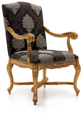 Produktbild von Wohnzimmer Esszimmer Lehnstuhl Polsterstuhl Armlehne Luxus Sessel Stuhl Stühle