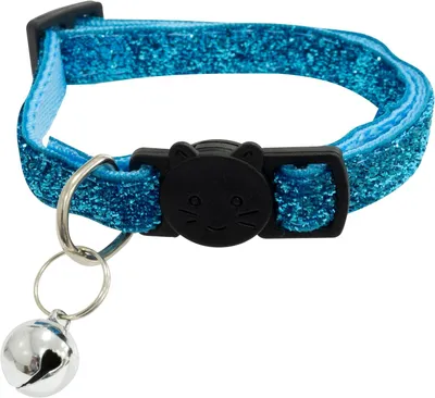 Productafbeelding van Verstelbare kattenhalsband, met reflecterend materiaal, 21-33 cm, met belletje, voor de veiligheid van huisdieren