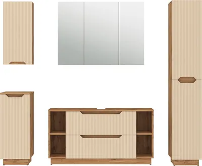 Produktbild von Badmöbel-Set Vicco Lotta Cashmere 5-teilig, Model 59437
