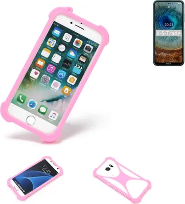 Produktbild von K-S-Trade Handy Hülle kompatibel mit Nokia X10 Schutz Hülle Bumper Silikon Schutz Hülle Cover Case Silikoncase Silikonbumper TPU Softcase
